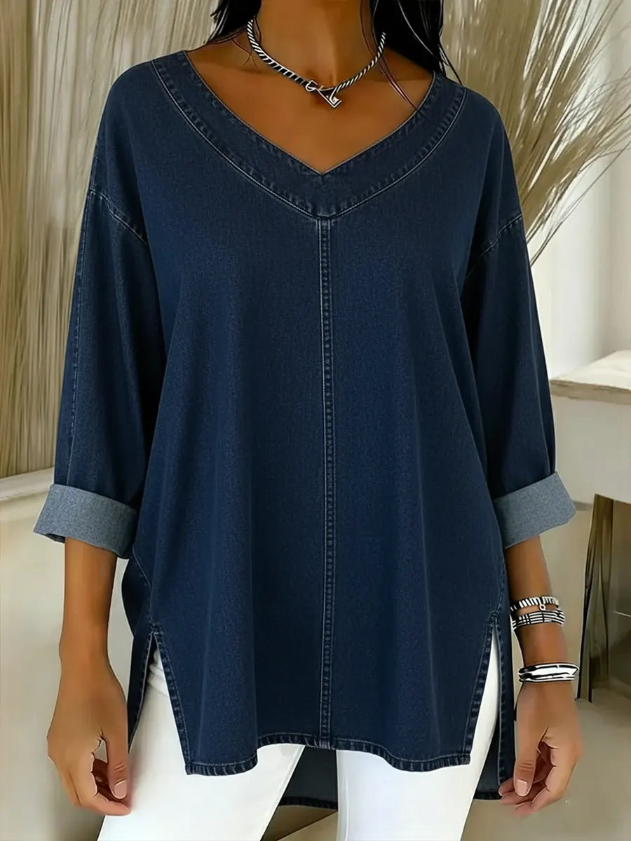 Lucy | Top in Denim Elegante