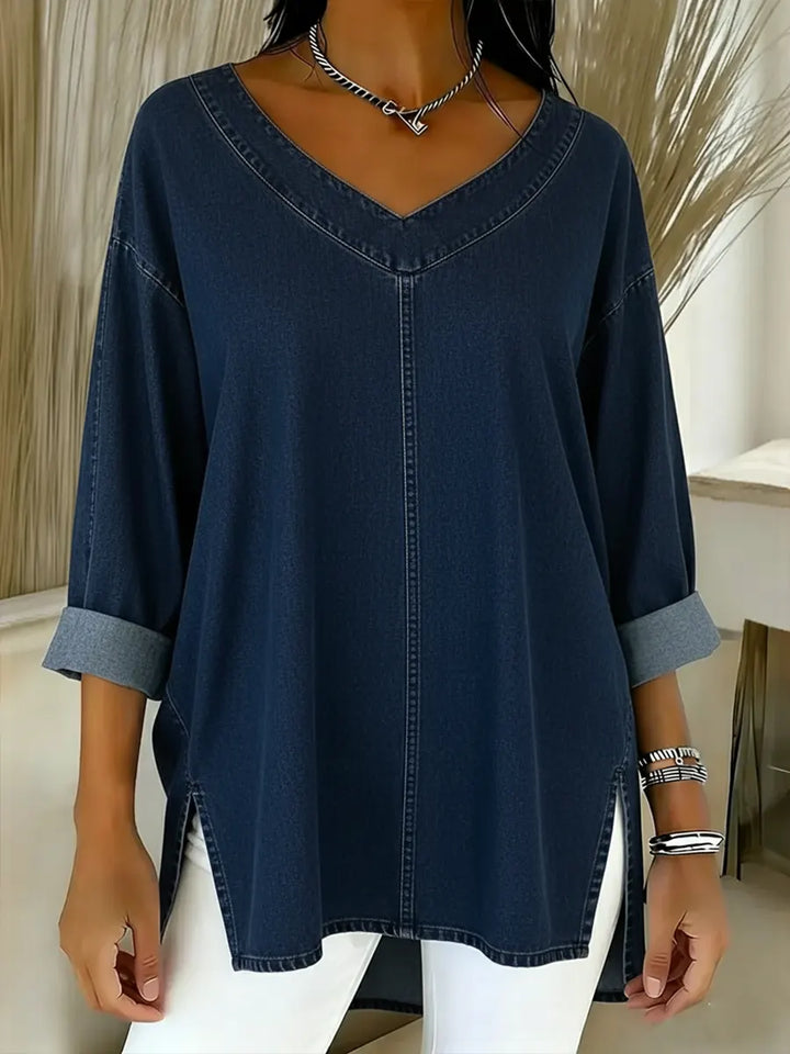 Lucy | Top in Denim Elegante