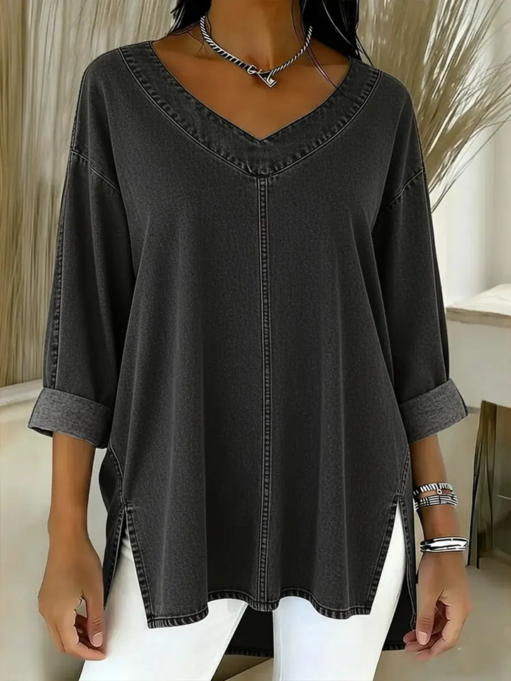 Lucy | Top in Denim Elegante