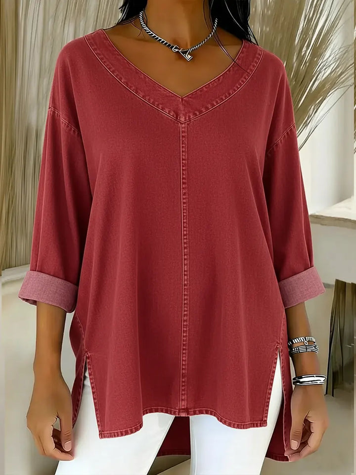 Lucy | Top in Denim Elegante