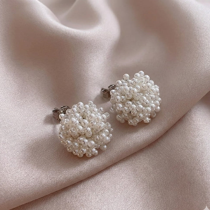 Orecchini Classici con Perle Intarsiate