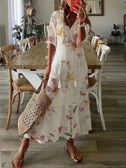 ARIA | Vestito Boho con Copertura per la Pancia
