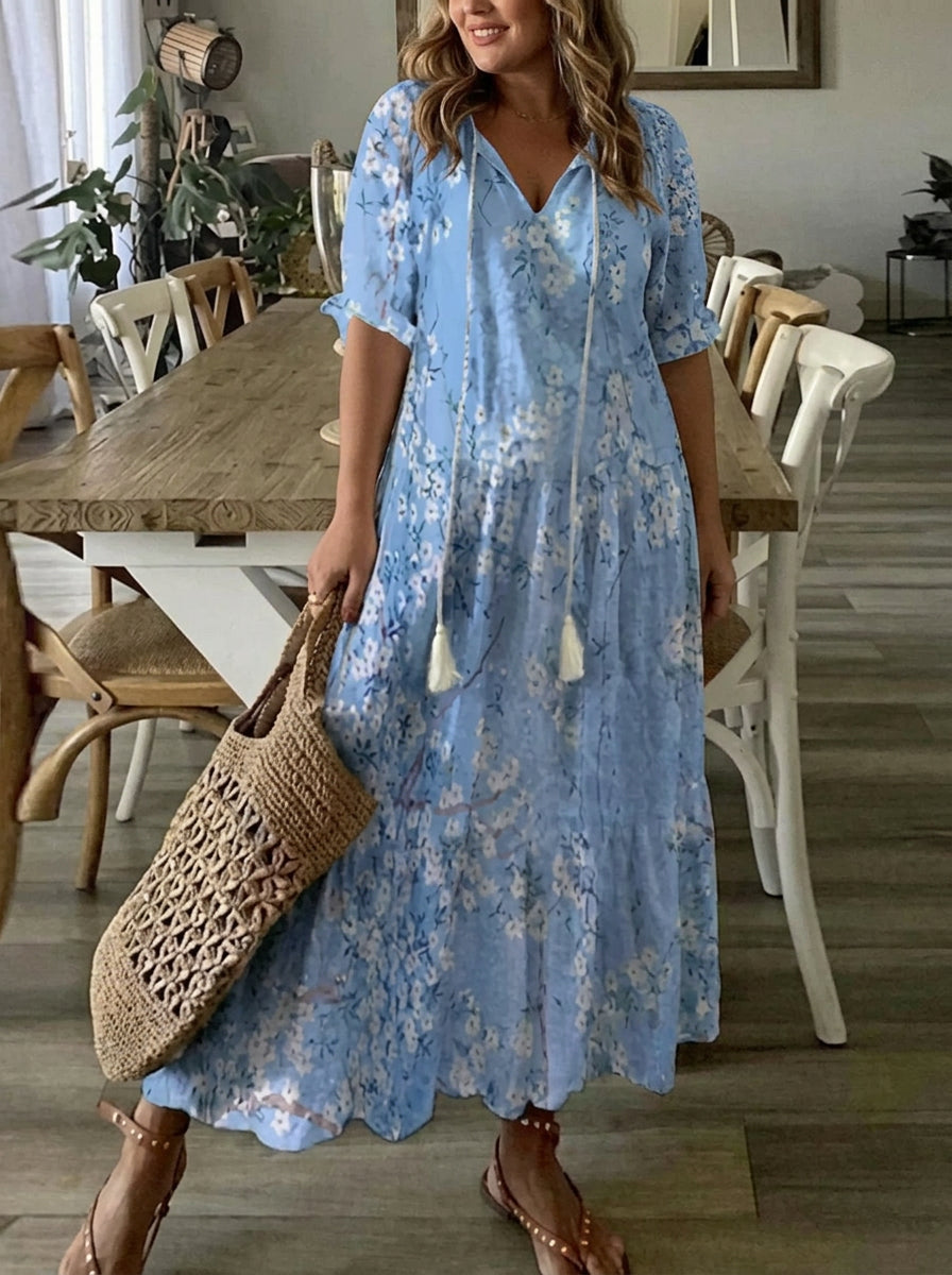 Rosalind - Abito Boho con Copertura per Pancia