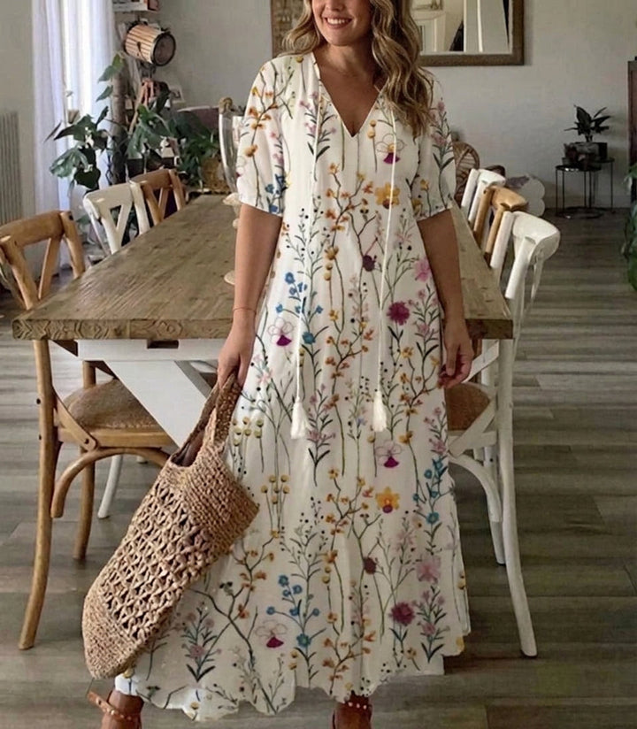 Rosalind - Abito Boho con Copertura per Pancia