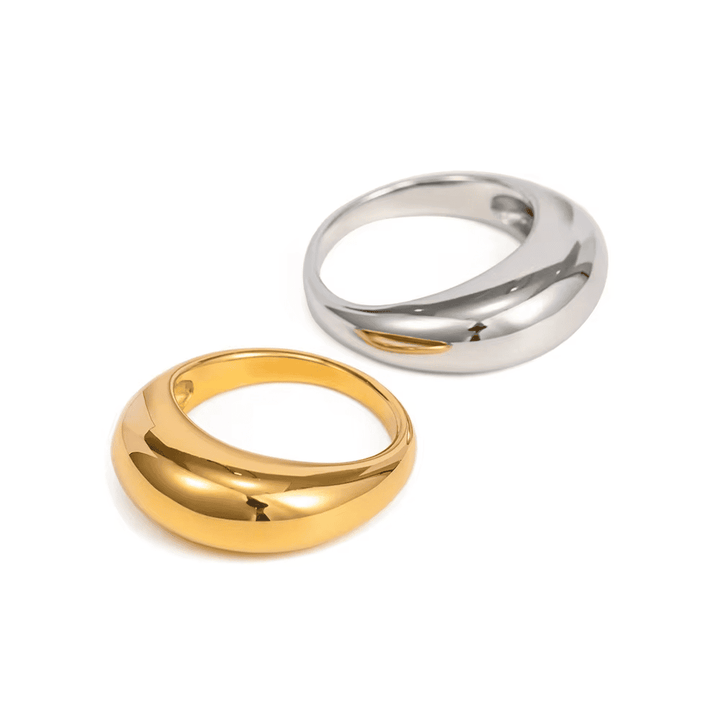 Anello Arcobaleno Dorato Senza Tempo